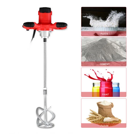 ASUPERMALL Elektrobohrmaschinen Ruhrer 220V 50 / 60Hz 6 Drehzahlregler S-Formige Bar Mit Einem Farbschuttler 800Rpm / Euro 4 ASUPERMALL Elektrobohrmaschinen Ruhrer 220V 50 / 60Hz 6 Drehzahlregler S-Formige Bar Mit Einem Farbschuttler 800Rpm / Euro – Bild 4