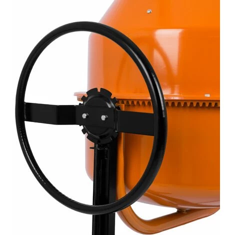 EBERTH Betonmischer Mischmaschine Elektrisch Mit 140L Trommelvolumen (550W Motor, 230V, Stahl-Gestell Mit Transporträdern, Trommel Und Zahnkranz Aus Stahl, Feststellbares Handrad, Breite Fußplatte) 3 EBERTH Betonmischer Mischmaschine Elektrisch Mit 140L Trommelvolumen (550W Motor, 230V, Stahl-Gestell Mit Transporträdern, Trommel Und Zahnkranz Aus Stahl, Feststellbares Handrad, Breite Fußplatte) – Bild 3