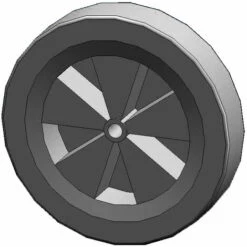 ATIKA Ersatzteil | Vollgummirad 400-80 F�r Betonmischer Expert 185 / Focus 185