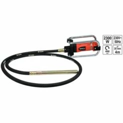 YATO Elektro Einhand Betonrüttler Flaschenrüttler Rüttelflasche Innenrüttler Elektro Rüttler 35mm 2300W + 4m Schlauch