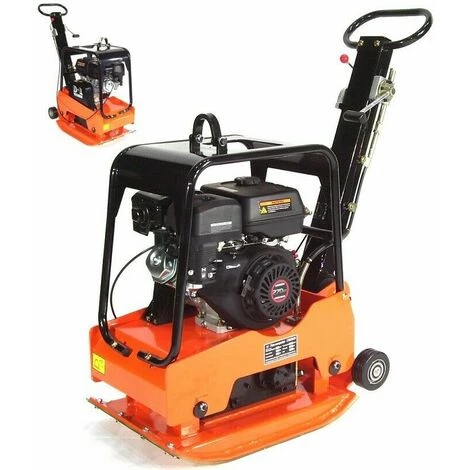 APEX Rüttelplatte Verdichter 170kg 30kN 9PS Reversierbar M. Fahrwerk Gummimatte 56121 1 APEX Rüttelplatte Verdichter 170kg 30kN 9PS Reversierbar M. Fahrwerk Gummimatte 56121