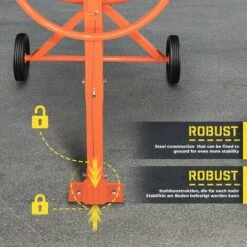 TIMBERTECH® Betonmischer - 140L, 550 W, Mit Handrad, 2 Räder, Elektrisch, Stahl, Orange/Schwarz - Mörtelmischer, Zementmischer, Mischer, Mischmaschine, Betonmischmaschine 8 TIMBERTECH® Betonmischer - 140L, 550 W, Mit Handrad, 2 Räder, Elektrisch, Stahl, Orange/Schwarz - Mörtelmischer, Zementmischer, Mischer, Mischmaschine, Betonmischmaschine -Günstiges Werkzeuge für Rohbau & Beton Geschäft 66808801 4